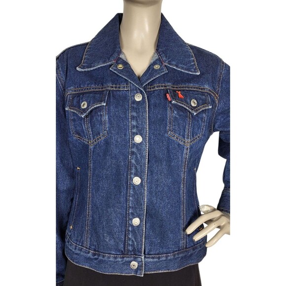 Levi Strauss & Co Denim Trucker Snap Front Jean Jacket Women's Size Large - Picture 10 of 10
